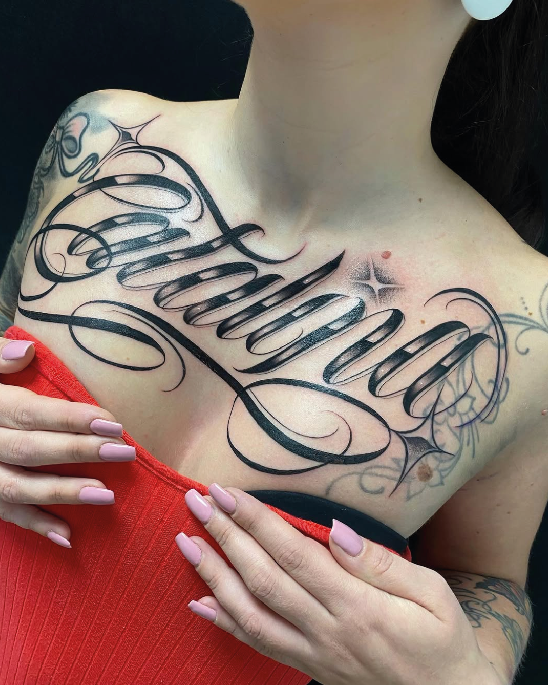 Lettering tattoo Madrid. estudio de tattoo madrid, estdio de tattoo cerca de mi, estudio de tattoo las rosas, dolores tattoo