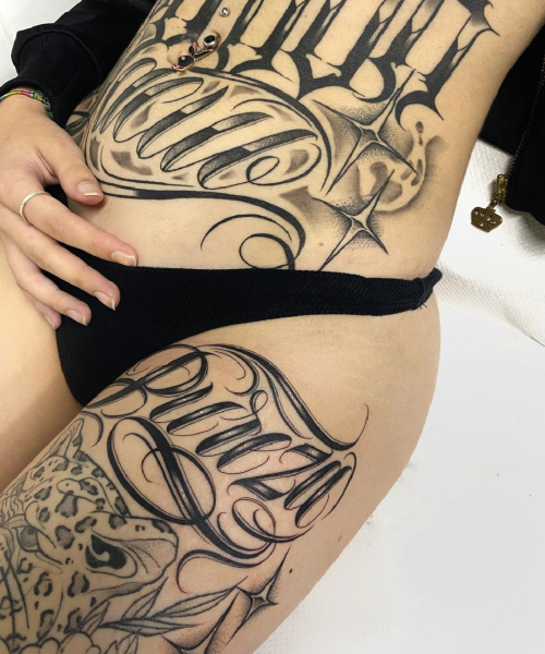 Lettering tattoo Madrid. estudio de tattoo madrid, estdio de tattoo cerca de mi, estudio de tattoo las rosas, dolores tattoo